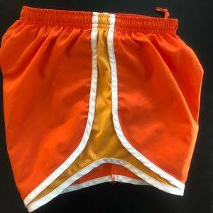 Like New Orange Nike Tempo Shorts XS
